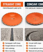 Professional Traffic Loop Cutting Diamond Blade – Straight & Concave Core 14–18 in - Image 8