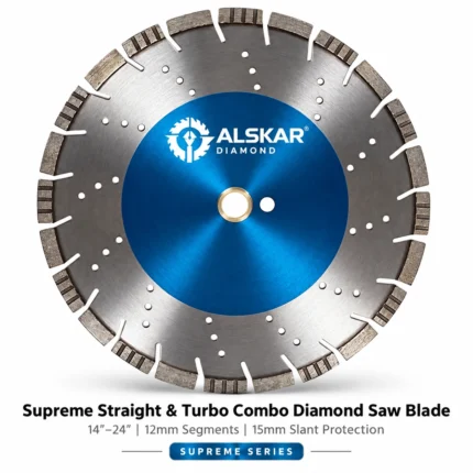 Alskar Supreme Alternating Straight & Turbo Combo Diamond Saw Blade