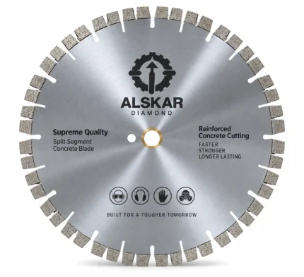 Supreme 12mm Split Segment Reinforced Concrete Diamond Saw Blade 14–24 in