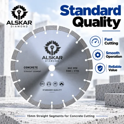 Standard 15mm Straight Segment Concrete Diamond Saw Blade