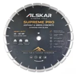 Supreme Pro Asphalt & Green Concrete Diamond Saw Blade 14–36 in