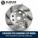 ALSKAR Crushed PCD Diamond Cup Wheel