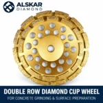ALSKAR Double Row Diamond Cup Wheel for concrete grinding