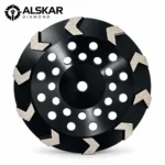 ALSKAR Arrow Segment Diamond Cup Wheel for aggressive concrete grinding