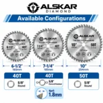 Thin Kerf TCT Wood Saw Blades – 40T & 50T - Image 4