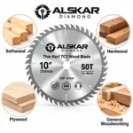 Thin Kerf TCT Wood Saw Blades – 40T & 50T - Image 2