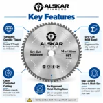 Dry-Cut Mild Steel TCT Saw Blades – Carbide-Tipped Steel Cutting - Image 3