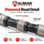 Marble Block & Slab Cutting Diamond Wire Saw – Premium - Image 2