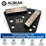 Trapezoid Bolt-On Double Bar Diamond Grinding Shoes for Concrete Floors - Image 8