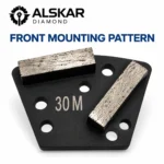 Trapezoid Bolt-On Double Bar Diamond Grinding Shoes for Concrete Floors - Image 7