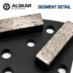 Trapezoid Bolt-On Double Bar Diamond Grinding Shoes for Concrete Floors - Image 5
