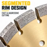 Sintered General Purpose Segmented Diamond Blade 4–10 in - Image 8