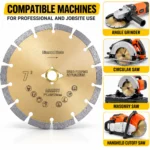 Sintered General Purpose Segmented Diamond Blade 4–10 in - Image 4