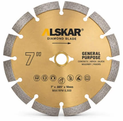 Sintered General Purpose Segmented Diamond Blade 4–10 in
