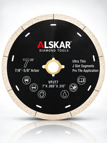 Professional J-Slot Porcelain & Ceramic Diamond Blade 4–14 in