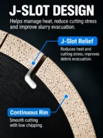 Professional J-Slot Porcelain & Ceramic Diamond Blade 4–14 in - Image 8