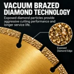 Vacuum Brazed Multi-Purpose Diamond Blade 4–10 in - Image 8