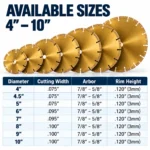 Vacuum Brazed Multi-Purpose Diamond Blade 4–10 in - Image 7