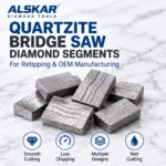 Quartzite Bridge Saw Diamond Segments for Retipping & OEM - Image 2