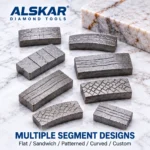 Quartzite Bridge Saw Diamond Segments for Retipping & OEM