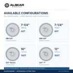 Non-Ferrous Metal & Aluminum TCT Saw Blades – 60T to 100T - Image 5