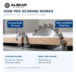 Conical TCT Scoring Saw Blades for Laminated Panels – 120–125mm - Image 4