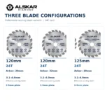 Conical TCT Scoring Saw Blades for Laminated Panels – 120–125mm - Image 2
