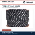 Heavily Reinforced Concrete Diamond Wire Saw – 10.5mm, 40 Beads/m - Image 5
