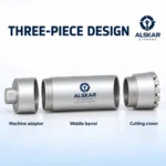 Premium Laser Welded Three-Piece Concrete Core Drill Bit 1–16 in - Image 8